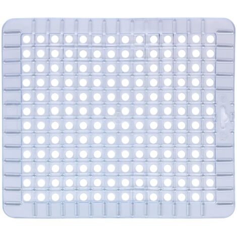 Wenko 2002570100 Tappetino per Lavello Opal, Plastica, Materiale Plastico, 31 x 27 cm, Trasparente