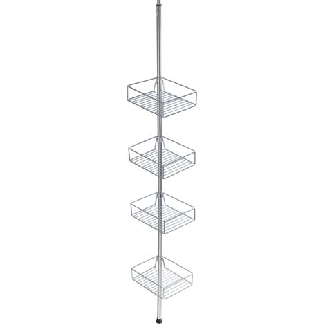 WENKO 21736100 - shelves (Stainless steel, Stainless steel, Bathroom)