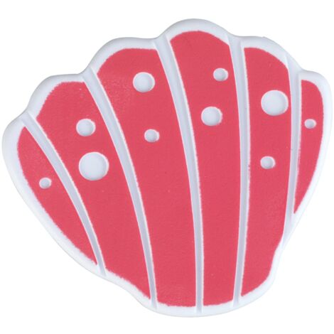 Wenko 23065100 - Adesivi antiscivolo per stampo, confezione da 5 pezzi, rosa, plastica, 10 x 10,5 cm