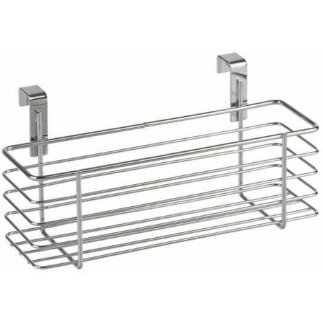 Wenko 2344100 - Cesto sospeso, Slim, Cromato, 24 x 11.5 x 10 cm