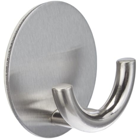 Wenko 4466190100 Gancio a Parete Rondo, Autoadesivi, 5,3 x 2,5 x 5,3 cm, Opaco