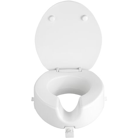  Rehausseur de toilettes Wenko avec couvercle blanc