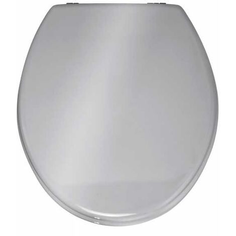 Wenko Abattant WC en duroplast design Slate - Gris anthracite