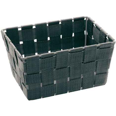WENKO Aufbewahrungs Korb ADRIA Grau Mini Regal Box Ablage Organizer Bad Küchen