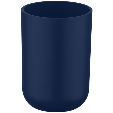 WENKO Bad-Accessoire-Set Brasil Dunkelblau 4-teilig, bruchsicher, Blau, Kunststoff (TPE) dunkelblau