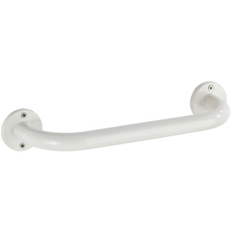 WENKO Badewannengriff Basic 30 cm Weiß, Weiß, Edelstahl rostfrei weiß