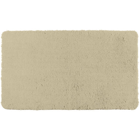 WENKO Badteppich Belize Sand, 55 x 65 cm, Mikrofaser, Beige, Polyester beige