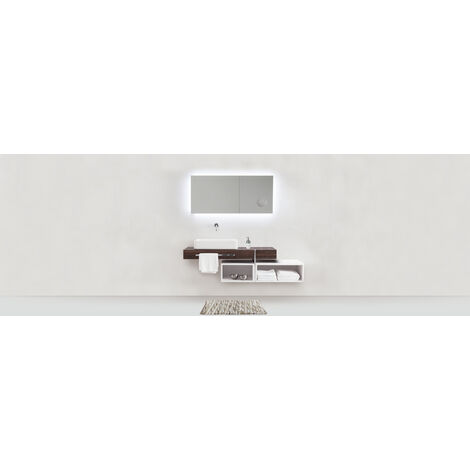 WENKO Badteppich Urdu Taupe 55 x 65 cm, Mit Melagne-Effekt, Braun, Polyester taupe, Baumwolle