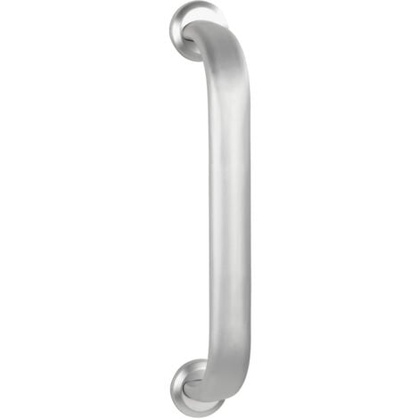 WENKO Barre d'appui pour la douche et WC Secura Premium, poignée de sécurité pour la salle de bain, charge jusqu'à 120 kg, vis et chevilles fournies, Aluminium, 47,5x7x12,5 cm, argent mat