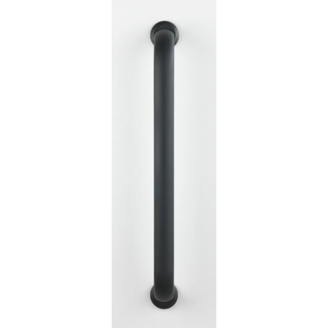 WENKO Barre d'appui WC Secura Premium, Poignée murale Salle de Bain, aluminium inox, 67,5x7x12 cm, anthracite