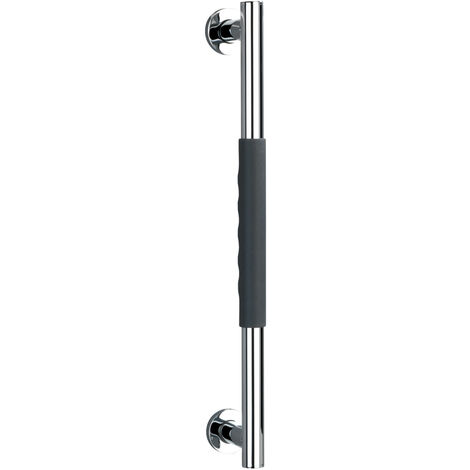 Wenko – Barre de maintien antidérapante 50,5 cm – Acier inoxydable – Charge 120 kg – Poignée ergonomique salle de bain douche baignoire