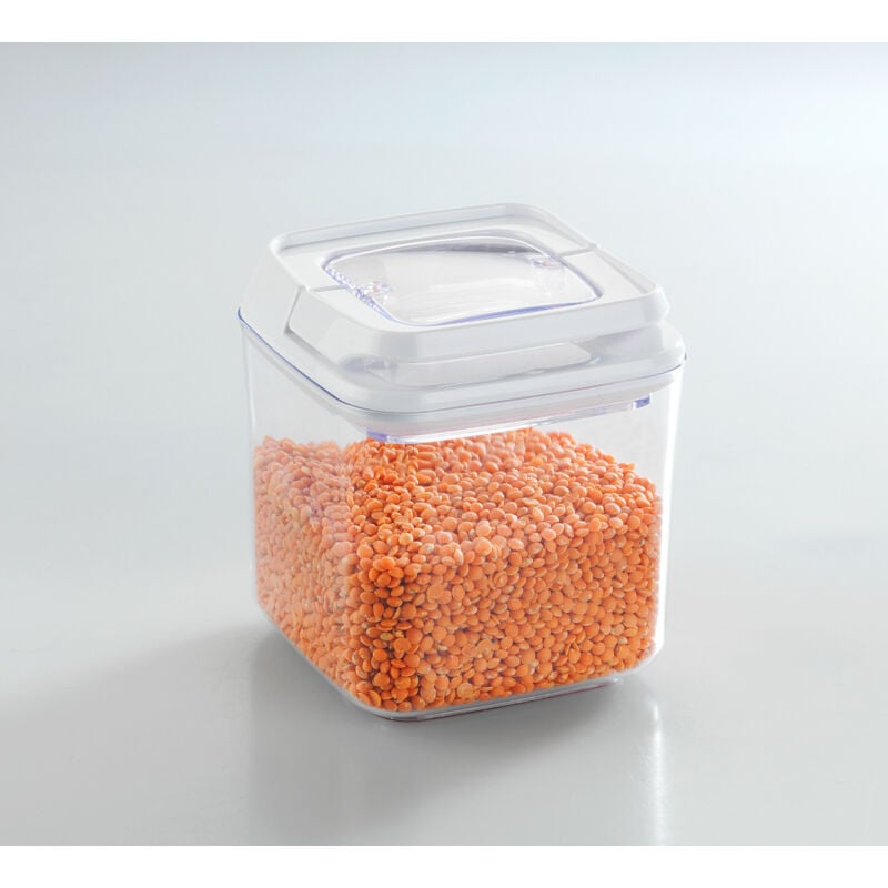Wenko - Boite de conservation alimentaire sous vide Turin, boite de rangement avec couvercle hermétique pour la conservation des aliments en vrac,