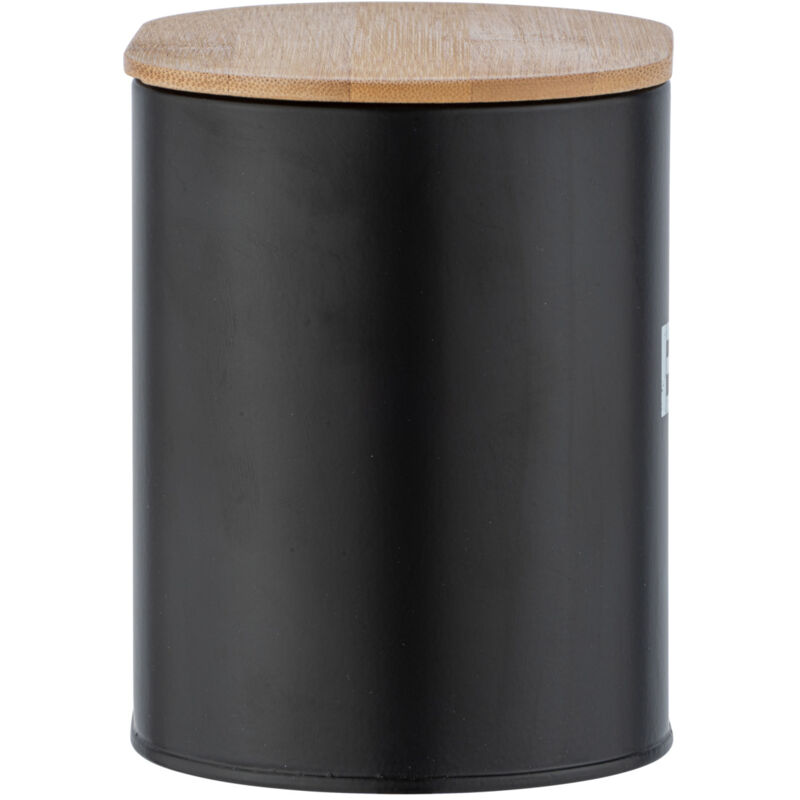 Wenko - Boite de rangement salle de bain décorative en acier avec couvercle en Bambou, Petite Boite Salle de bain Gara, Acier - Bambou,