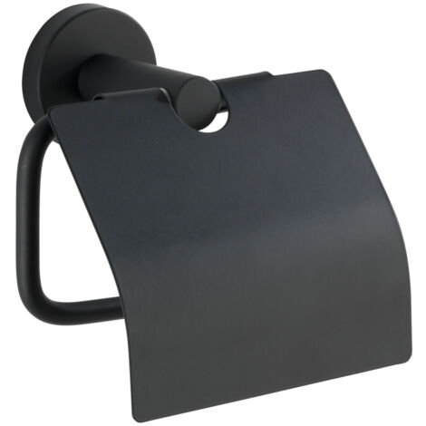 Wenko BOSIO porte-papier toilette noir mat design industriel