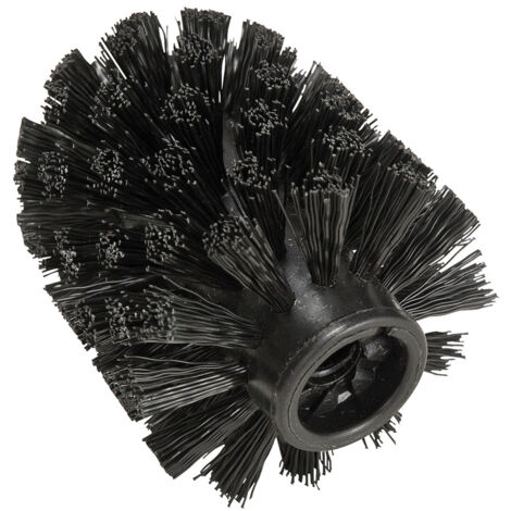 WENKO Brosse de rechange pour ensemble WC Noir Ø 8 cm