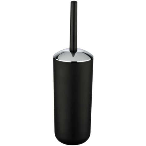 WENKO Brosse WC Brasil, brosse WC noire, Plastique PET incassable, Ø 10x37 cm, noir