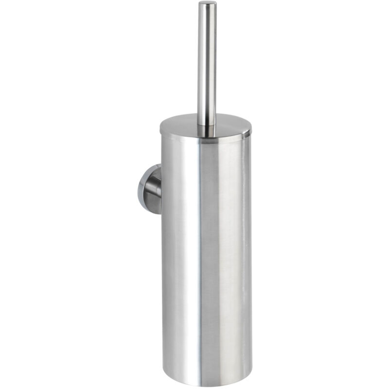 Brosse wc murale, design fermé, brosse wc noire, Bosio, acier inox, 9x40,5x13 cm, mat - Wenko