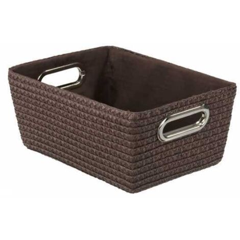 Cestino In Vimini Intrecciato Naturale - 43x27x20 Cm - Realizzato A Mano In UE - Per Spesa, Picnic O Regalo