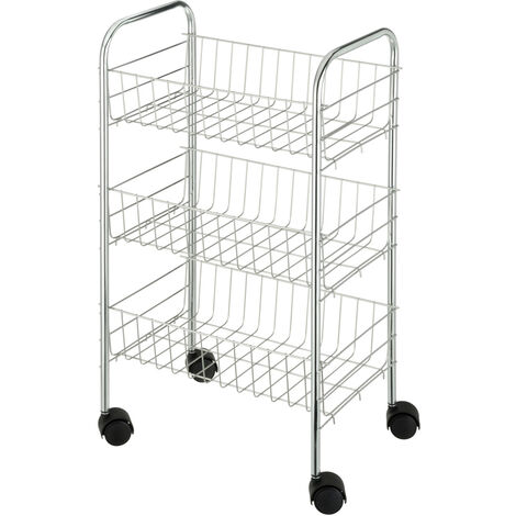 Chariot De Rangement Mobile 5 Niveaux GYUPXYH Avec Panneau Perforé - 160x50x27 Cm Noir - Idéal Cuisine