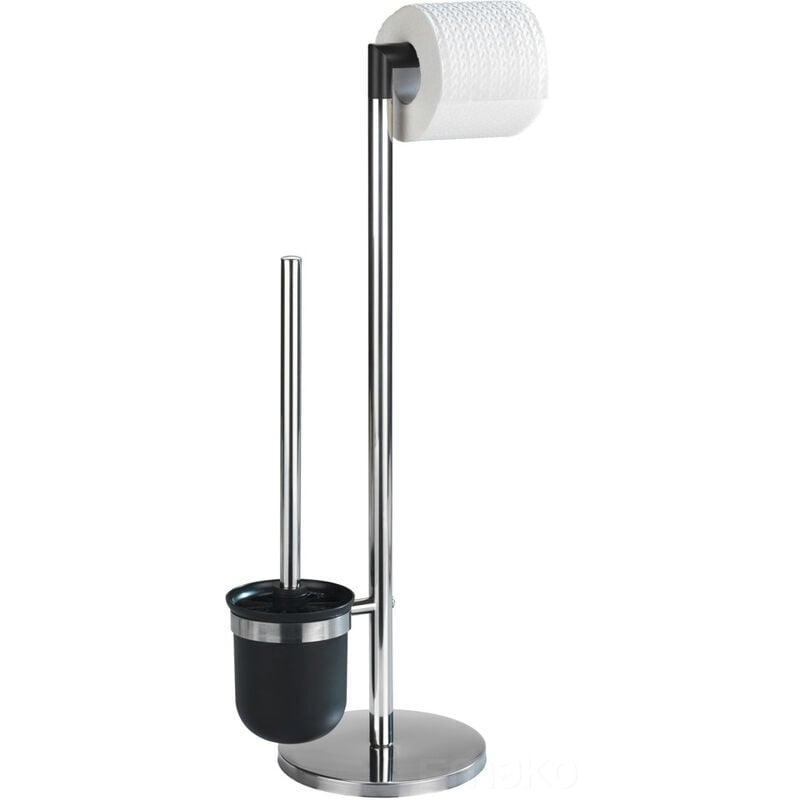 Wenko - Porte-papier toilette et brosse wc, parus - 2en1