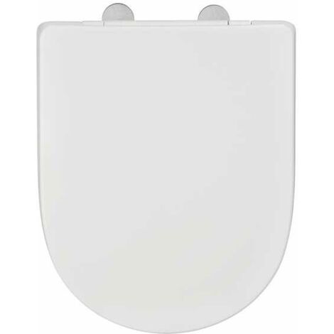 WENKO Copriwater Exclusive n°3, copriwater con freno di caduta, adatto per Villeroy & Boch O. novo e ceramiche standard, duroplast antibatterico, 36,5 x 45 cm, bianco opaco