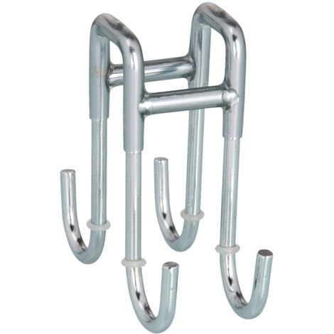 WENKO Crochet double pour porte de douche - Brillant