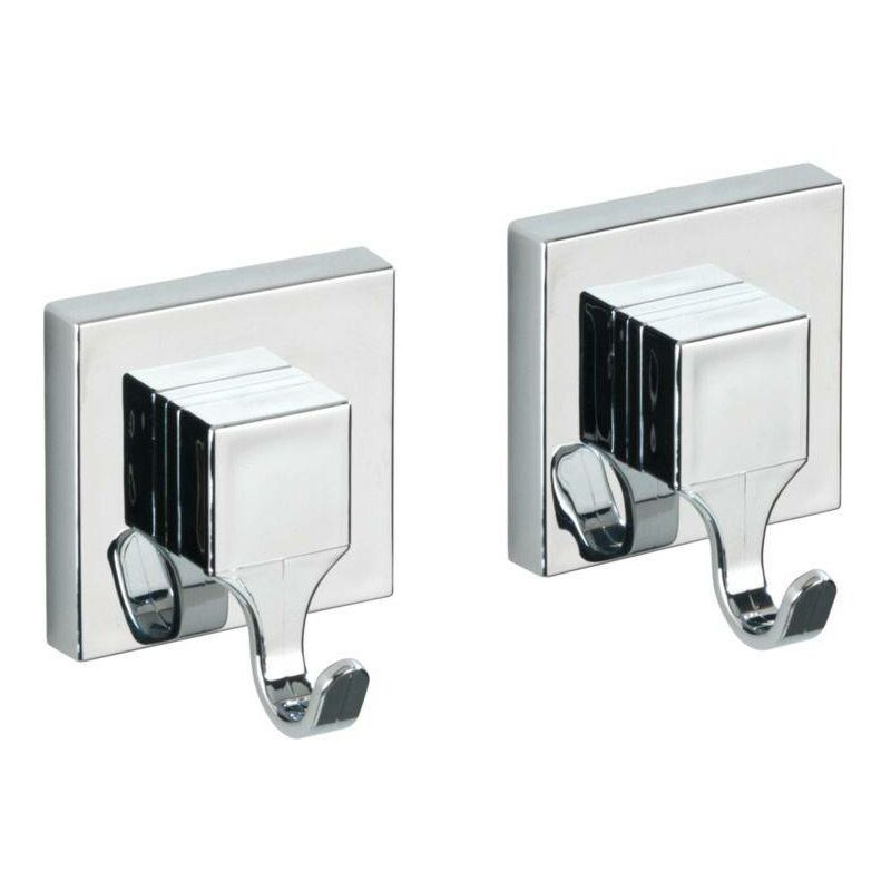 Wenko - Cintres de salle de bain square 2 pièces, sous vide - Loc