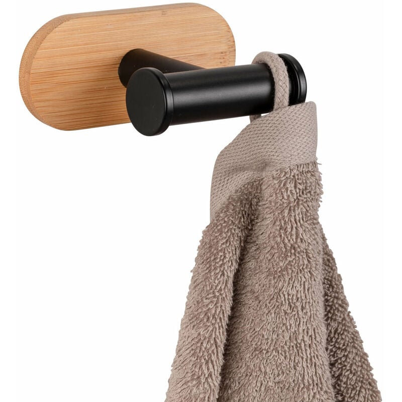 Wenko - Porte-serviette noir orea