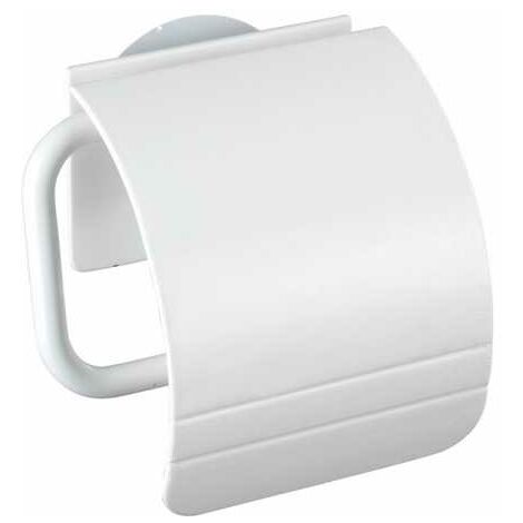 DUROFORT - Distributeur papier WC, avec couvercle, Blanc