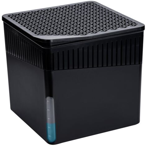 WENKO Deumidificatore Cube, 16,5 x 15,7 x 16,5 cm, colore: nero