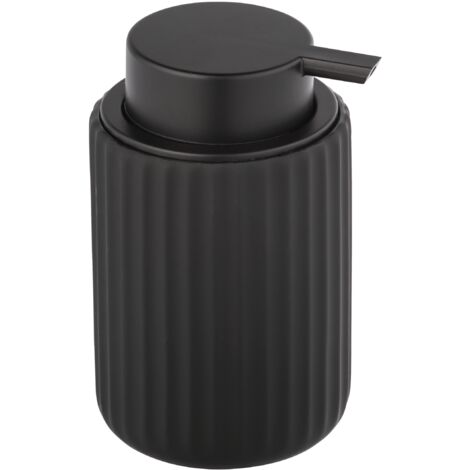 WENKO Dispenser di sapone Belluno Nero Ceramica