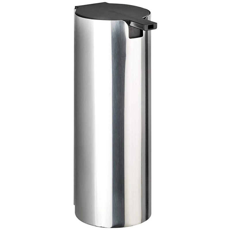 Distributeur mural pour savon liquide, élégant récipient en acier detroit avec système d'installation facile Wenko