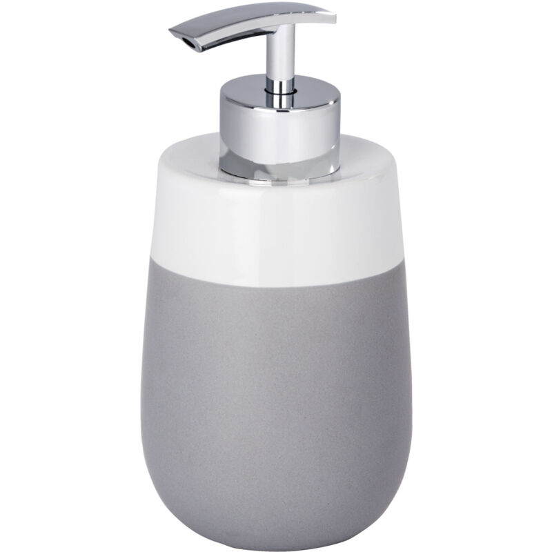 Distributeur de savon Malta Wenko Accessoire salle de bain, Rechargeable, Capacité 290ml, Idéal pour savon, liquide vaisselle, lait corps, Céramique,