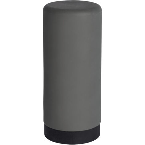 Wenko – Distributeur de savon silicone anti-fuite 250 ml – Dosage facile par compression – Dimensions 6 x 14 cm – Couleur gris moderne