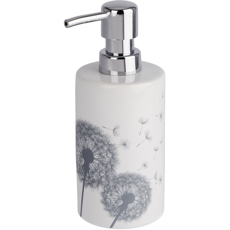 Distributeur Savon Liquide, Astera, Capacité 360 ml, céramique, 8,5x18x7 cm, Blanc - Wenko