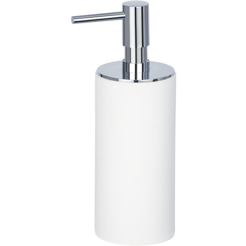 Distributeur Savon Liquide Ida, Capacité 140 ml, Polyrésine, 6x17,5x7,5 cm, blanc - Wenko