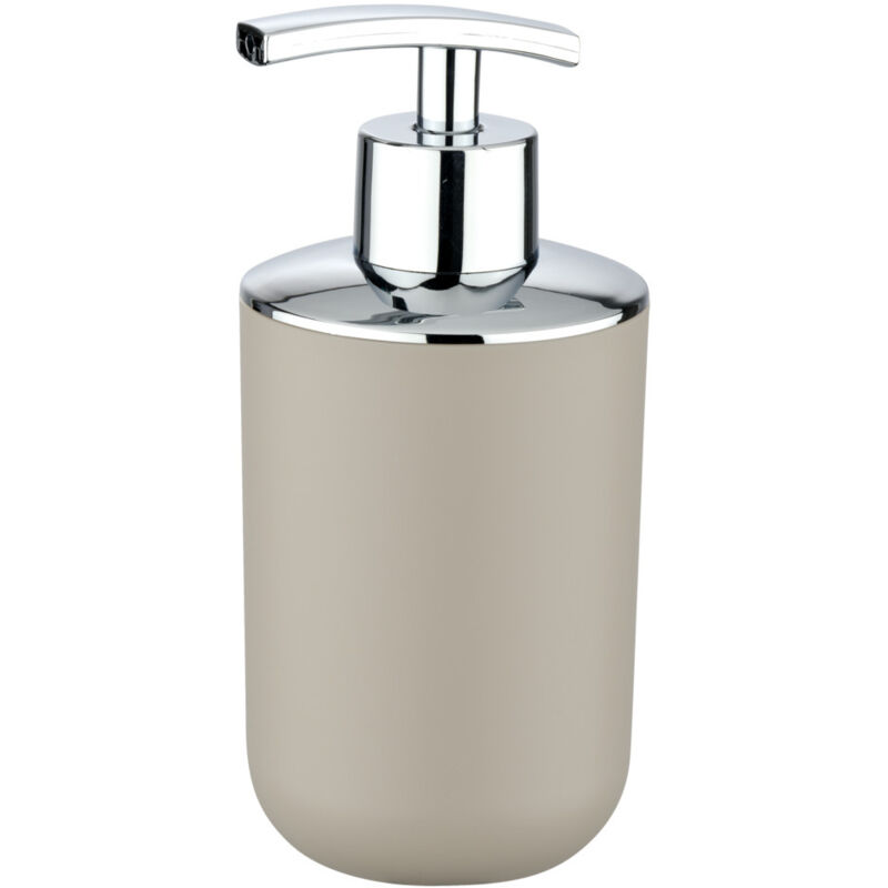 Distributeur de savon en plastique incassable Brasil - Taupe - 320ml