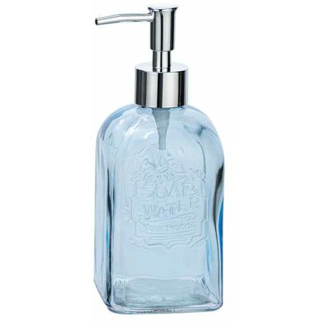 Distributeur de savon en verre transparent pompe ACIER INOXYDABLE — THINGS  and STICKERS