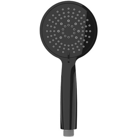 WENKO Duschkopf Young Schwarz Ø 11 cm, Ø 11 cm, Schwarz, Kunststoff (ABS) schwarz