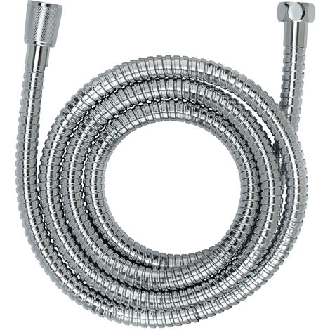 WENKO Duschschlauch EDS 200cm Silber glänzend KTW brass Duschschläuche