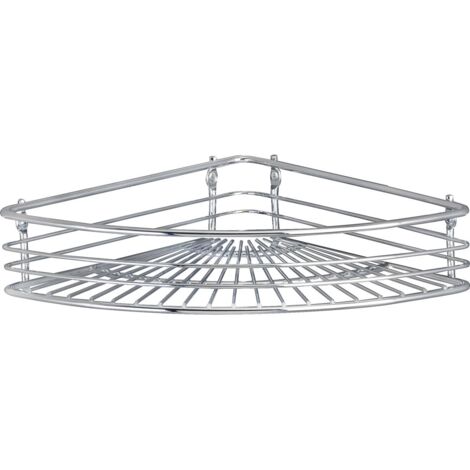 WENKO Eckablage Milano, Chrom, Silber glänzend, Stahl chrom