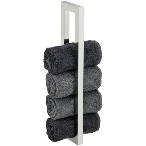 WENKO Edelstahl Handtuchhalter Reitani in Silber 2 x 40 x 9 cm