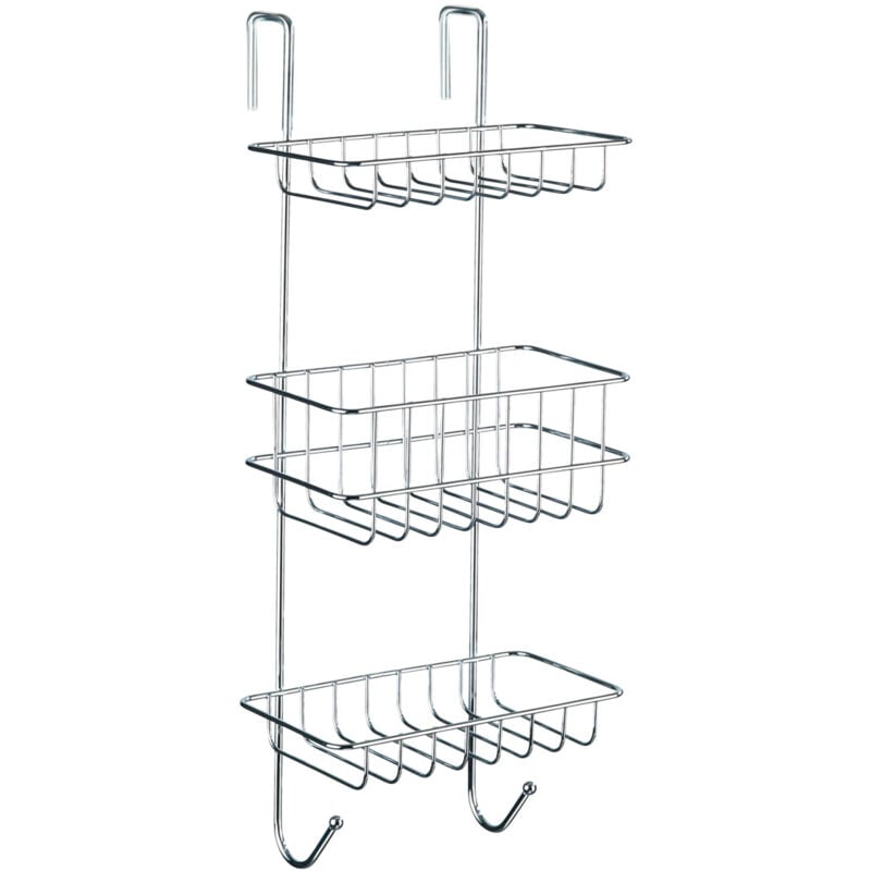 Etagère de douche à suspendre, 3 paniers de douche, Revigo, Acier, 22,5x57x18,5 cm, Brillant - Wenko