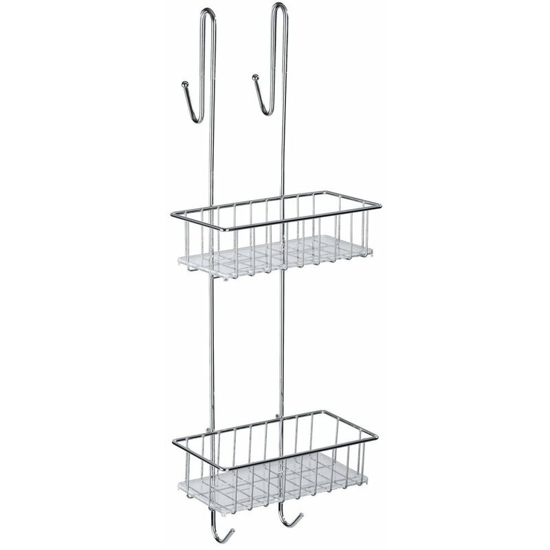 Wenko - tagère salle de bain caddy aldo, acier inoxydable