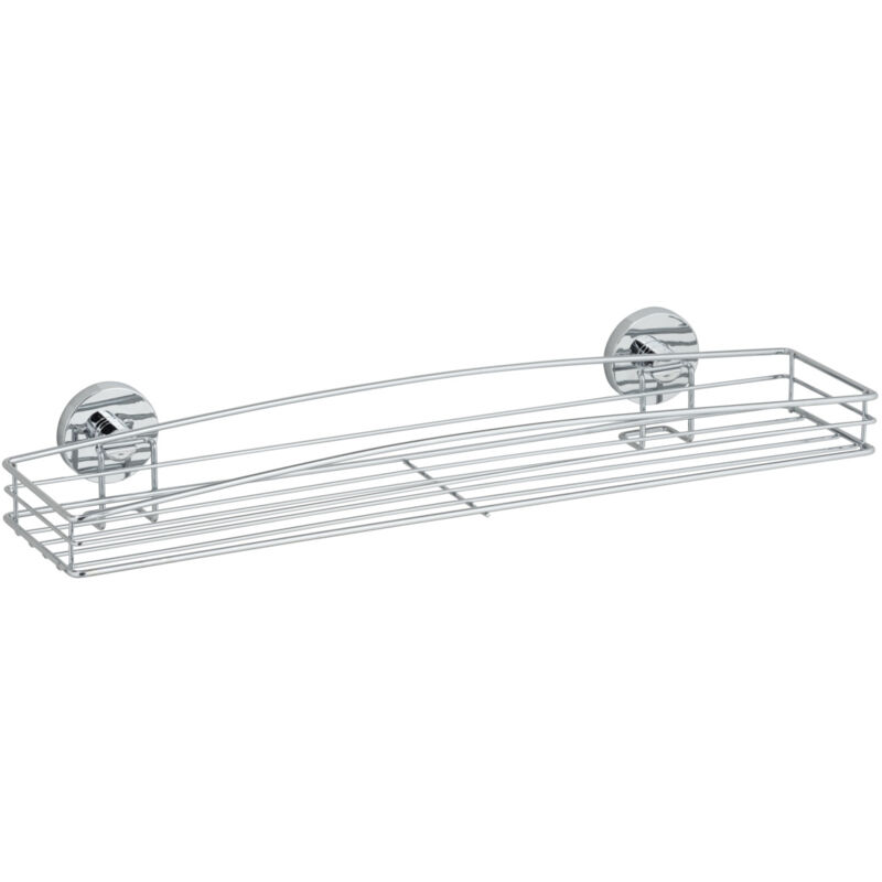 Etagère Wenko Vacuum-Loc Milazzo sans perçage chrome 52,5 cm étagère murale salle de bain fixation sans perçage étagère chromée salle de bain