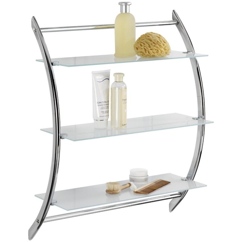 Tagère murale vermont, salle de bain - 3 niveaux Wenko