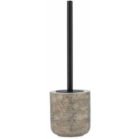 Wenko Fedio-Porta scopino per WC, Ceramica, Gold, 11.5 x 39.5 x 11.5 cm