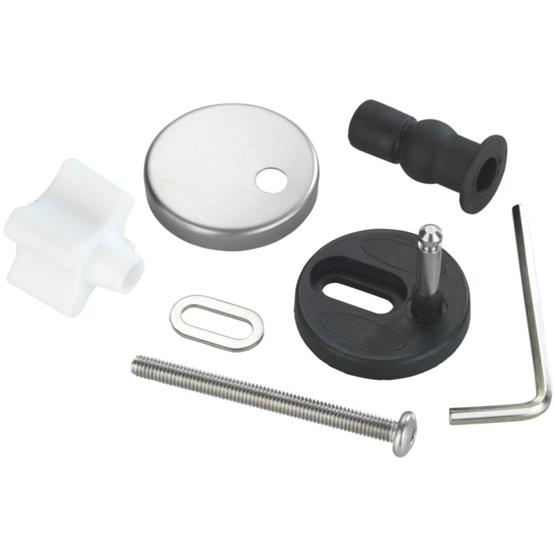 Wenko - Fixation abattant wc, pièce détachée pour abattant wc avec frein de chute 'easy Close' fixation acier inox, Kit de 13 fixations pour abattant