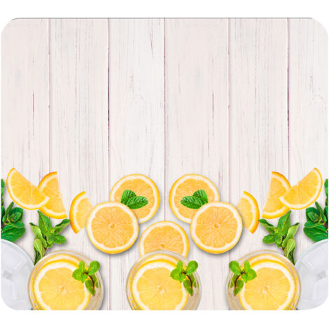 WENKO Fond de Hotte, Crédence Cuisine, Citrons, verre trempé, 56x50 cm