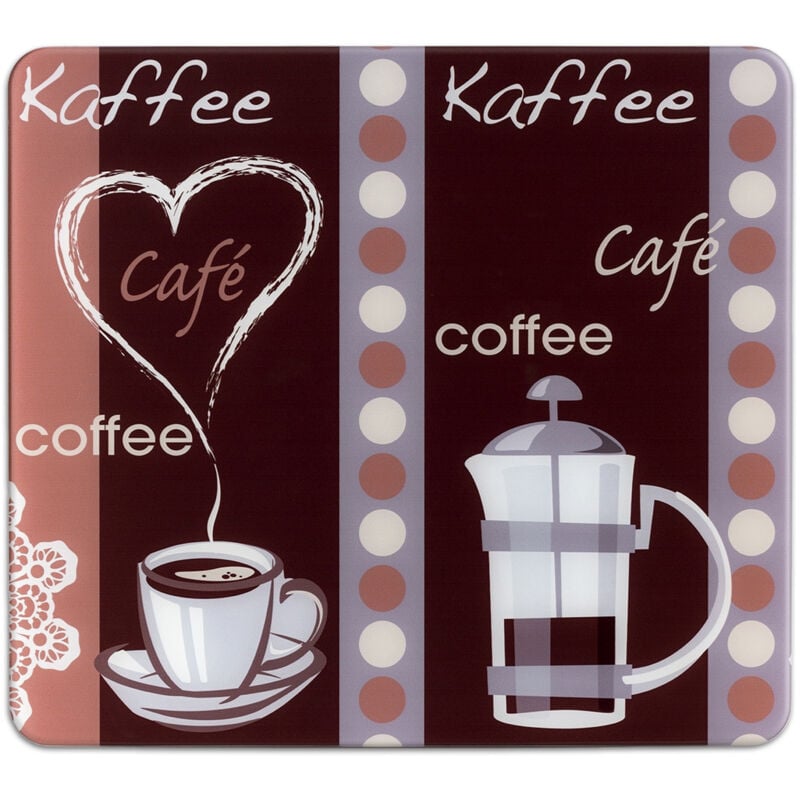 Plaque de protection en verre maximex 56x50 cm café induction plaque à découper en verre multifonction décorative cuisine couvre plaque cuisson